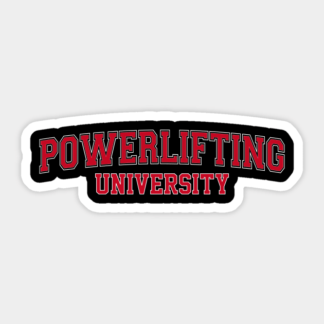 Powerlifting University Sticker by PowerliftingT